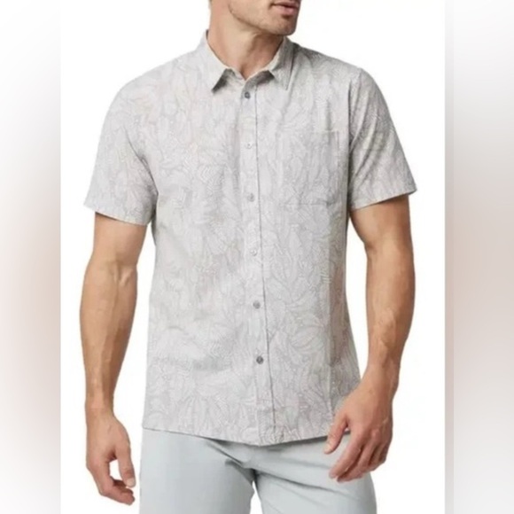 Vuori Bridge Brown Casual Button Down Shirt S - Picture 3 of 10